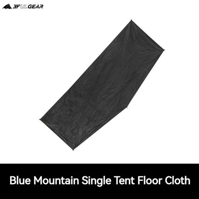 a black bag with the text blue mountain single foot cloth
