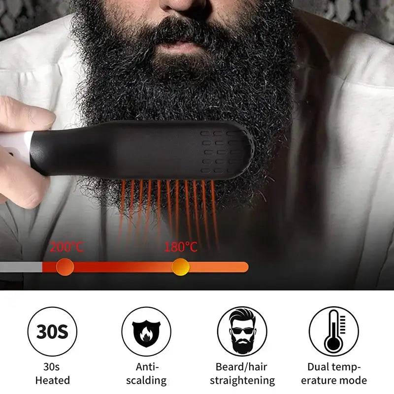 arafed bearded man with a beard and a beard brush