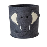 a felt elephant head planter