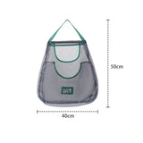 the mesh bag is shown with measurements