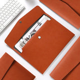 the minimal wallet in burnt orange