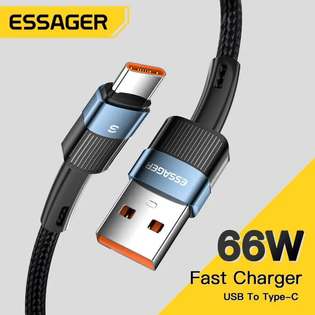 esager 60w fast charger usb to type c cable