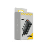 Essager 65W fast charging adapter in its product packaging.