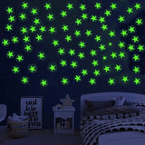 glow stars wall stickers