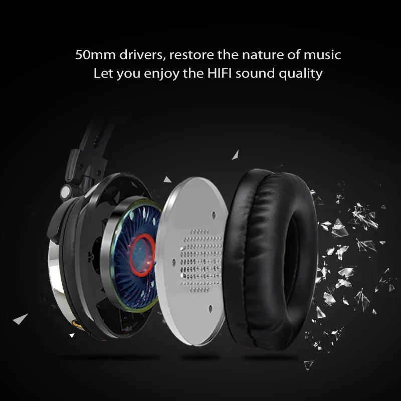 Oneodio Over Ear Wired Headphones with Mic - ANC TWS Noise Cancelling HiFi Stereo Dynamic DJ Studio Monitoring Headset