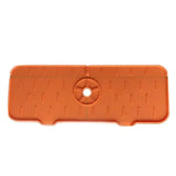 a plastic orange plastic cover for the nintendo game console