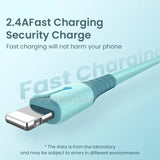 a blue cable with the words fast charging