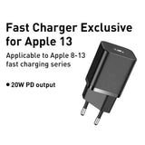 an image of a black charger with the words fast charger exclusive for apple 13