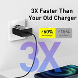 3x fast charger for iphone, samsung, and other devices
