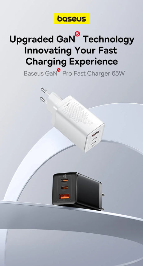 Fast charger with multiple USB ports in white and black color variants.