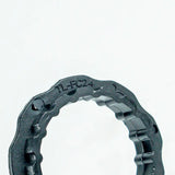 a black bracelet with a black clasp