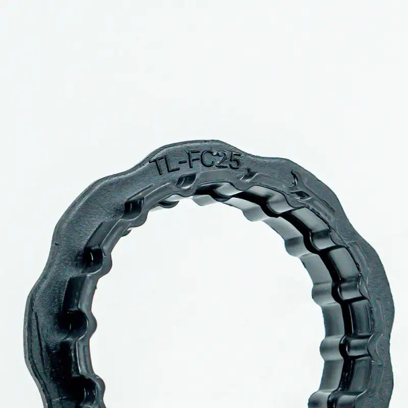 a black ring with a black band