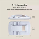 the product features a white plastic case with a metal handle and a metal handle