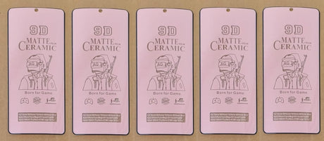 Five 9D matte ceramic screen protectors.