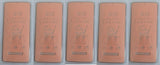 Five ceramic screen protectors.