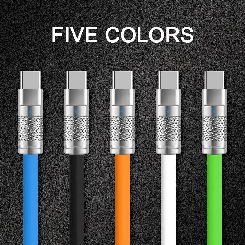 5 colors usb cable