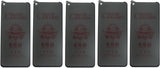 Five dark privacy screen protectors for smartphones.