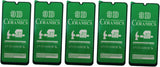 Five green 9D ceramic anti-shock screen protectors.