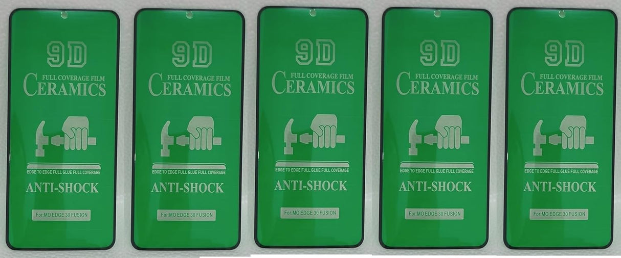 Five green anti-shock screen protectors.