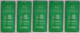 Five green anti-shock screen protectors.