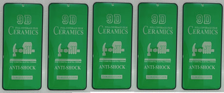 Five green anti-shock screen protectors.