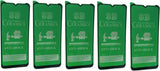 Five green ceramic anti-shock screen protectors.