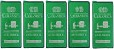 Five green ceramic screen protectors.