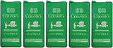 Five green phone screen protectors.