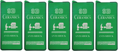 Five green phone screen protectors.