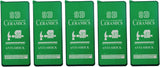 Five green phone screen protectors.