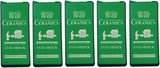 Five green phone screen protectors.