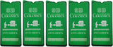 Five green phone screen protectors.
