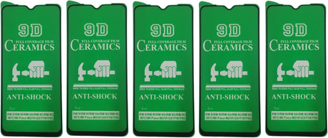 Five green phone screen protectors.