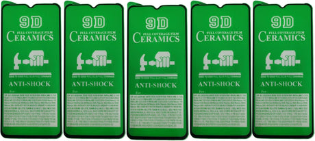 Five green phone screen protectors.