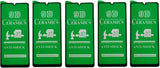 Five green phone screen protectors.