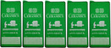 Five green phone screen protectors.