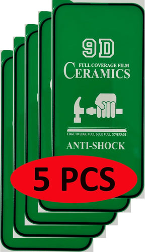 Five green screen protectors.