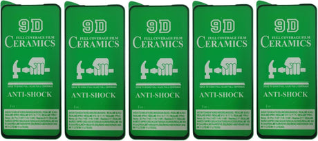 Five green screen protectors.