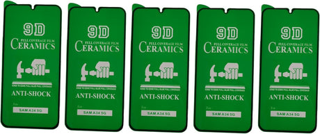 Five green screen protectors.