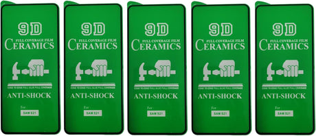 Five green screen protectors.