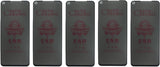 Five matte ceramic privacy screen protectors for smartphones.