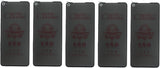 Five matte ceramic privacy screen protectors for smartphones.