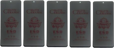 Five matte ceramic privacy screen protectors.