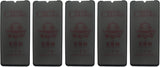 Five matte ceramic privacy screen protectors for smartphones.