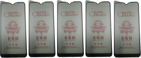 Five matte ceramic privacy screen protectors.