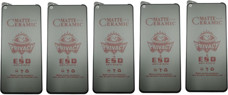 Five matte ceramic privacy screen protectors.
