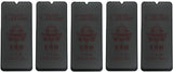 Five matte ceramic privacy screen protectors for smartphones.