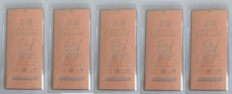 Five matte ceramic screen protectors.