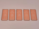 Five matte ceramic screen protectors.