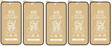 Five matte ceramic screen protectors.